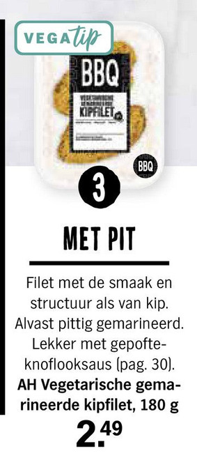 Albert Heijn AH Vegetarische gemarineerde kipfilet aanbieding