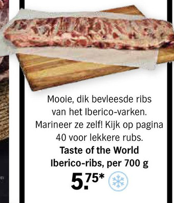 Albert Heijn Taste of the World Iberico-ribs aanbieding