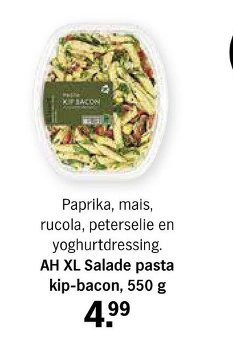 Albert Heijn AH XL Salade pasta kip-bacon aanbieding