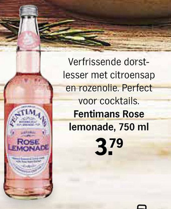 Albert Heijn Fentimans Rose lemonade aanbieding