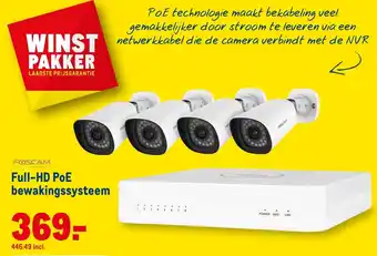 Makro Foscam Full-HD PoE bewakingssysteem aanbieding
