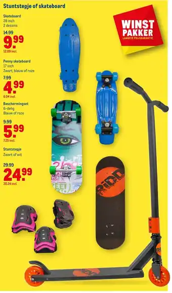 Makro Stuntstepje of skateboard aanbieding
