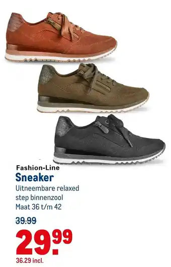 Makro Fashion-Line Sneaker 36-42 aanbieding