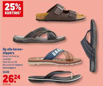 Makro Heren slippers 40-46 - Gaastra Herenslippers aanbieding