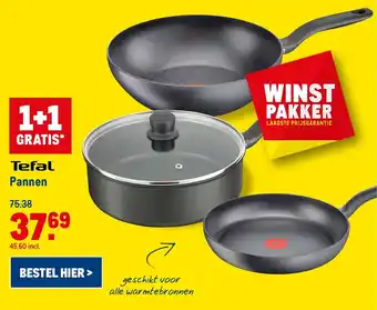 Makro Tefal Pannen 1+1 aanbieding