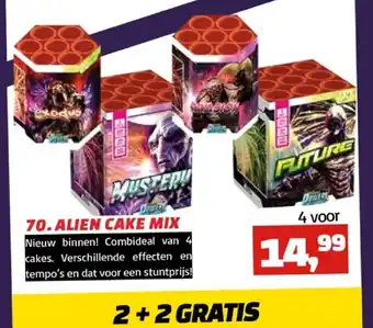 Tuincentrum de Driesprong Alien cake mix 2+2 gratis aanbieding