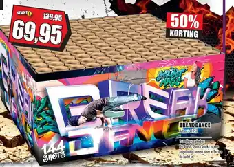 Vuurwerk Maximaal Break dance aanbieding