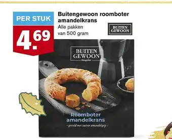 Hoogvliet Buitengewoon roomboter amandelkrans aanbieding