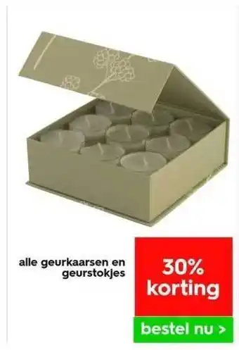 HEMA Alle geurkaarsen en geurstokjes aanbieding