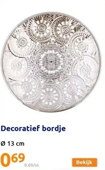 Action Decoratief bordje aanbieding