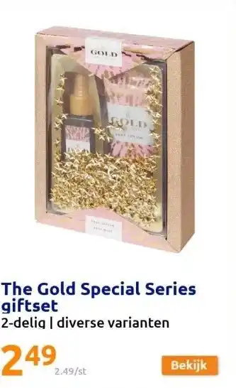 Action The gold special series giftset aanbieding