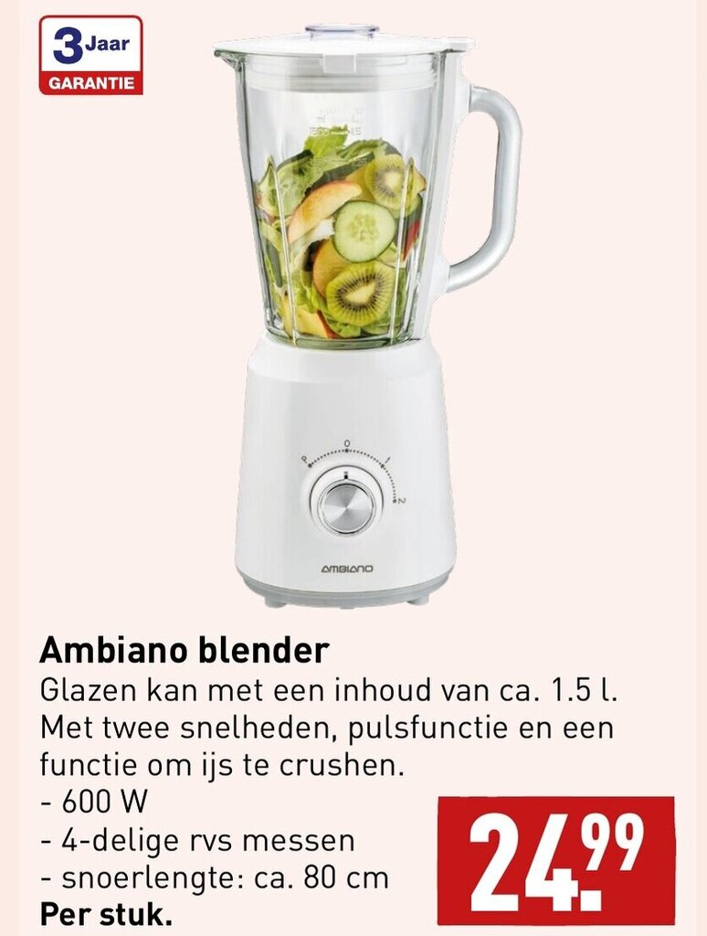 Ambiano blender aanbieding bij ALDI