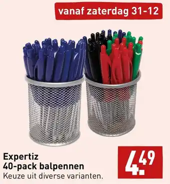ALDI Expertiz 40-pack balpennen aanbieding