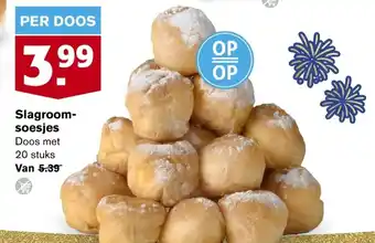 Hoogvliet Slagroom-soesjes 20 stuks aanbieding