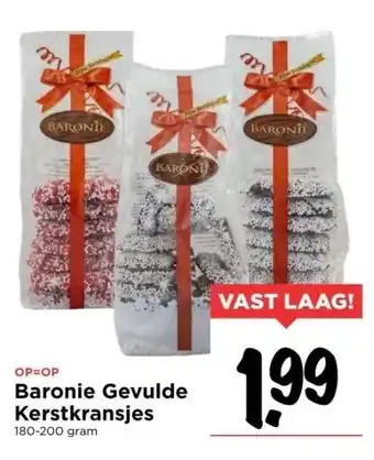 Vomar Voordeelmarkt Baronie gevulde kerstkransjes aanbieding