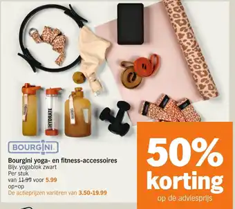 Albert Heijn Bourgini yoga-en fitness-accessoires aanbieding