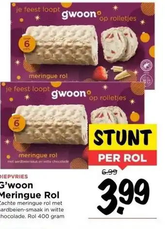 Vomar Voordeelmarkt G'woon meringue rol aanbieding