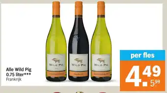 Albert Heijn Alle Wild Pig 0.75 liter aanbieding