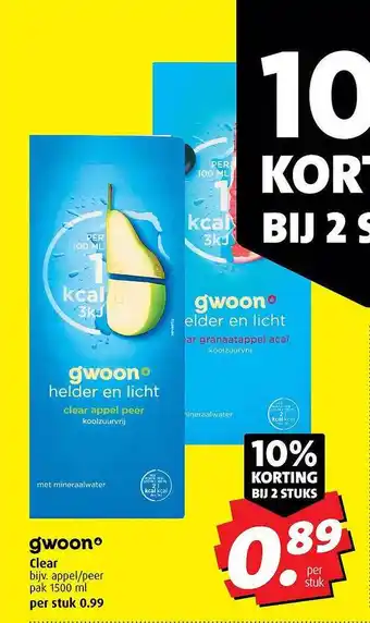 Boni Gwoon clear aanbieding