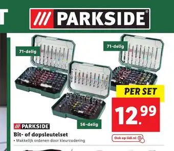 Lidl Parkside Bit- of dopsleutelset per set aanbieding