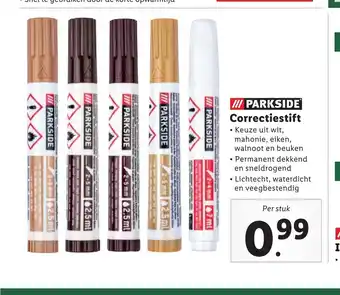 Lidl Parkside Correctiestift per stuk aanbieding