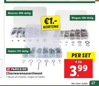 Lidl Parkside IJzerwarenassortiment per set aanbieding