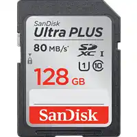 MediaMarkt Sandisk ultra plus sdhc / sdxc 128 gb 80 mb/s aanbieding