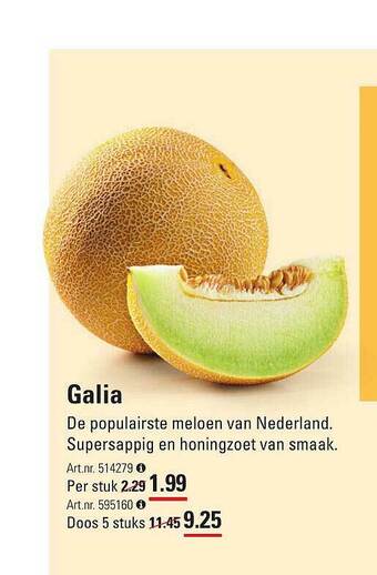 Sligro Galia meloen aanbieding