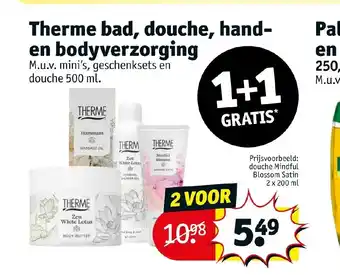 Kruidvat Therme bad, douche, hand- en bodyverzorging aanbieding