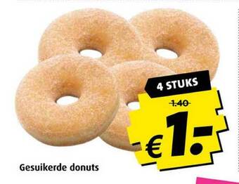 Boni Gesuikerde donuts aanbieding