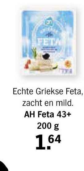 Albert Heijn AH Feta 43+ aanbieding