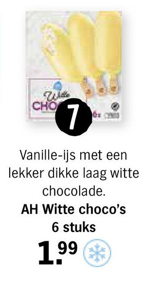 Albert Heijn AH Witte choco's aanbieding