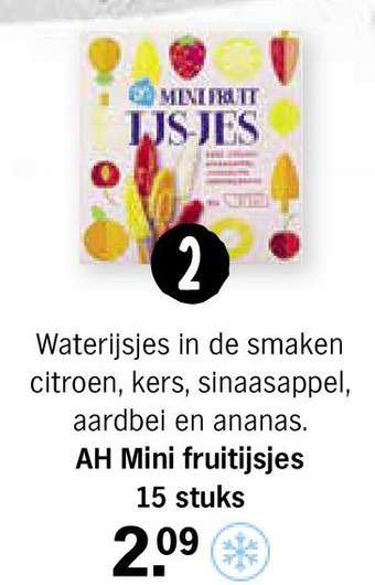 Albert Heijn AH Mini fruitijsjes aanbieding