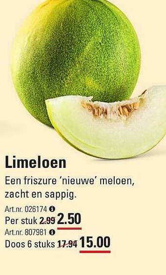 Sligro Limeloen aanbieding