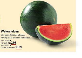 Sligro Watermeloen aanbieding