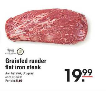 Sligro Grainfed runder flat iron steak aanbieding