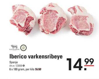 Sligro Iberico varkensribeye aanbieding