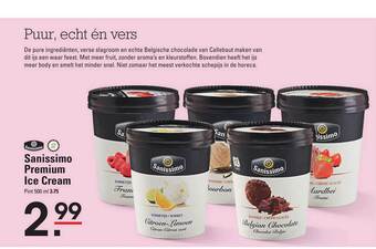 Sligro Sanissimo premium ice cream aanbieding