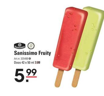 Sligro Sanissimo fruity aanbieding