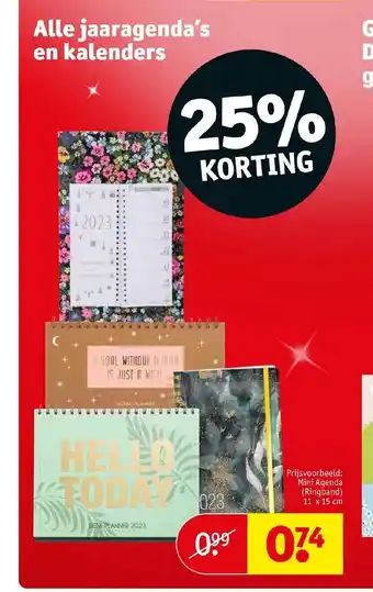 Kruidvat Alle jaaragenda's en kalenders aanbieding