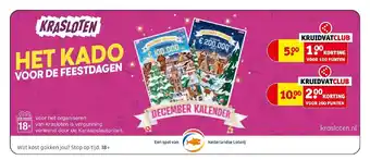 Kruidvat Krasloten het kado voor de feestdagen 100 punten aanbieding