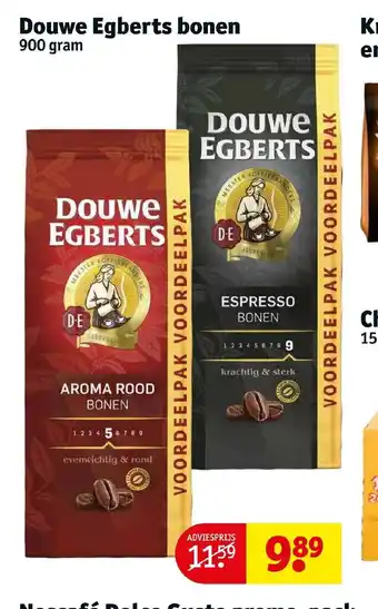 Kruidvat Douwe Egberts bonen 900 gram aanbieding