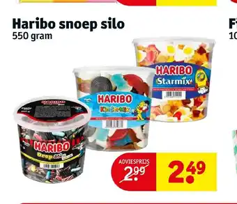 Kruidvat Haribo snoep silo 550 gram aanbieding