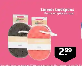 Trekpleister Zenner badspons aanbieding