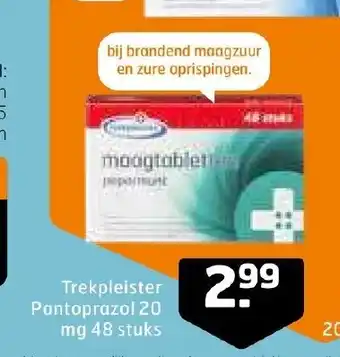 Trekpleister Pantoprazol 20 mg 48 stuks aanbieding