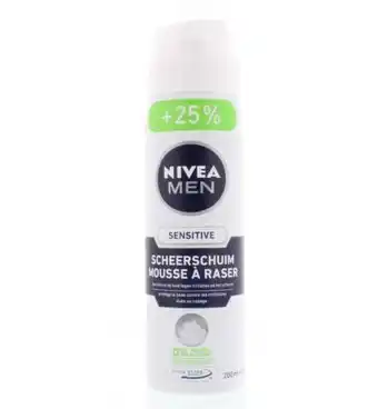 Drogisterij.net Nivea men scheerschuim sensitive (250ml) aanbieding