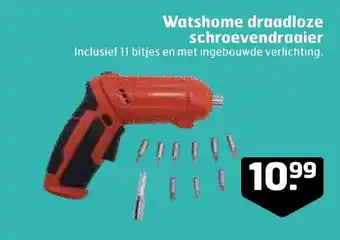 Trekpleister Watshome draadloze schroevendraaier aanbieding