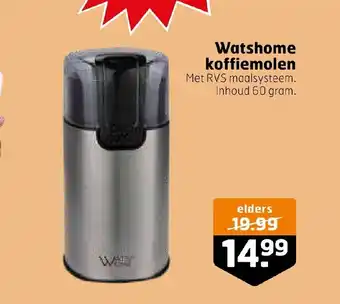 Trekpleister Watshome koffiemolen 60 gram aanbieding