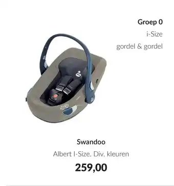 Babypark Swandoo albert i-size aanbieding