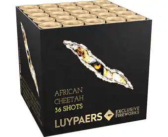 Zena Vuurwerk African cheetah 36sh aanbieding